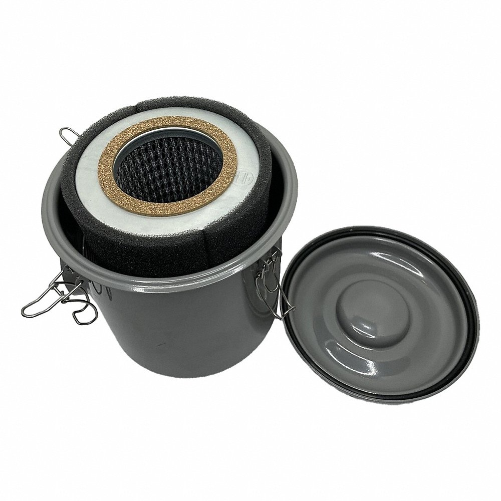 Inlet Vacuum Filter, 8 3/4 In Outside Dia, Screw On Connection, 2 Inch Fpt Inlet Size