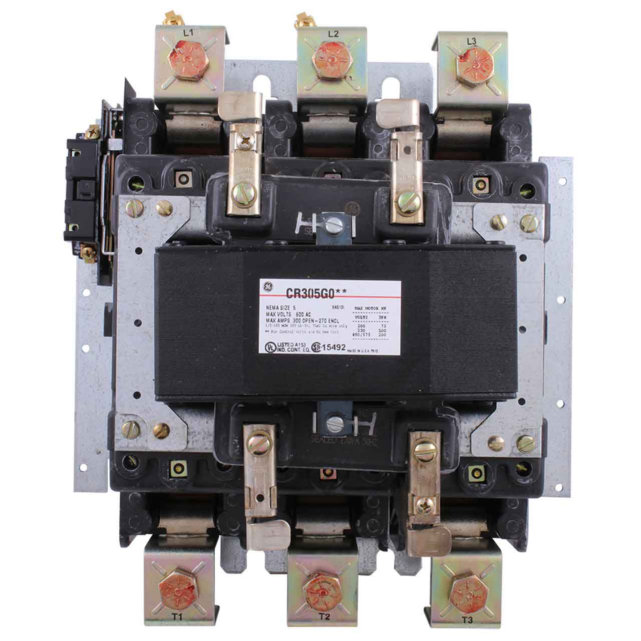 Contactor, 3 Pole, Size 5, 600 V, 120V Coil