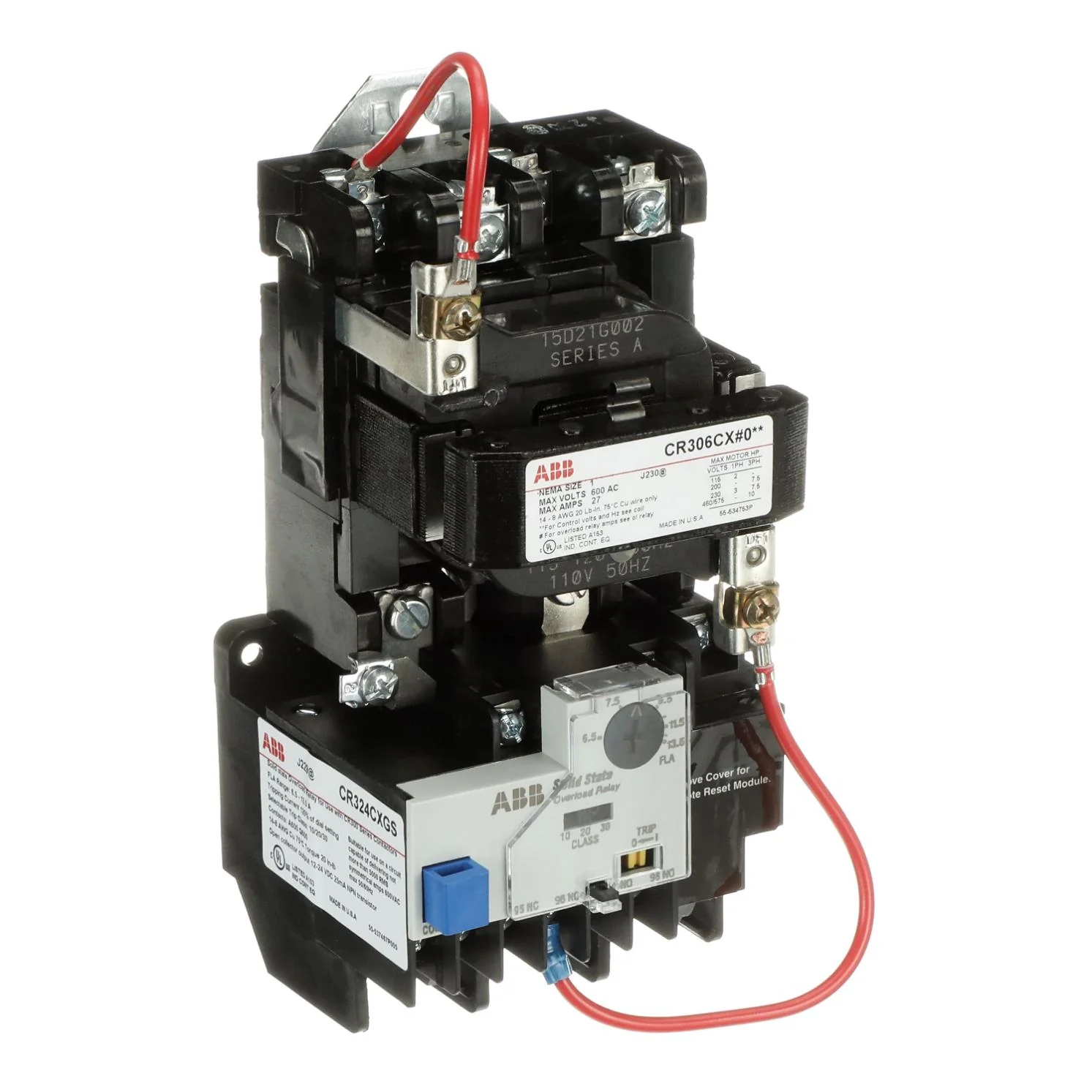 Non-Reversing Starter, 3 Pole, 120V Coil