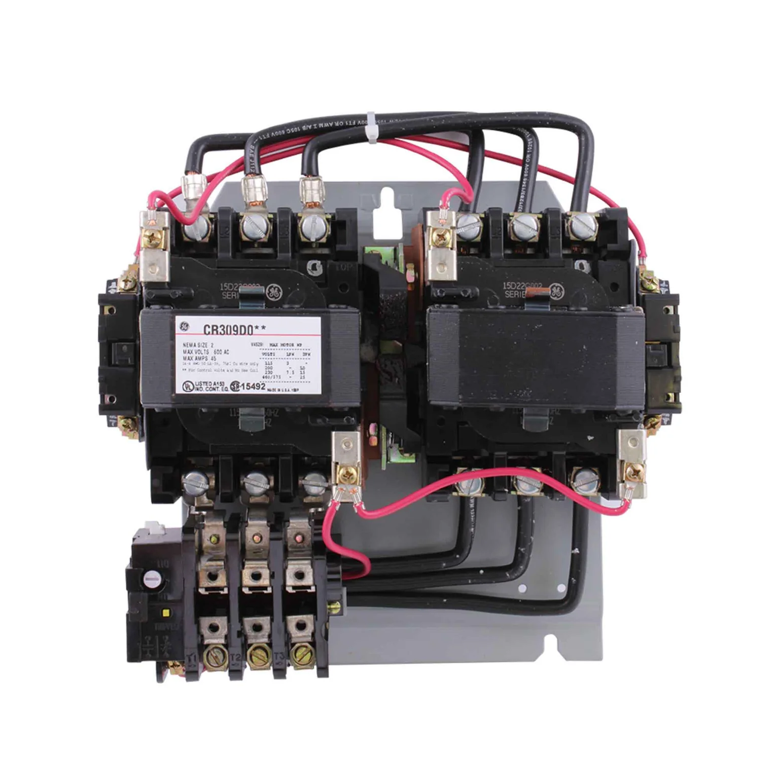 Reversing Starter, 3 Pole, 600 V, CR309 Frame Type