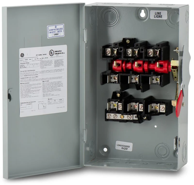 Disconnect Switch, 3 Pole, 60 A, 240 V, TG Frame Type