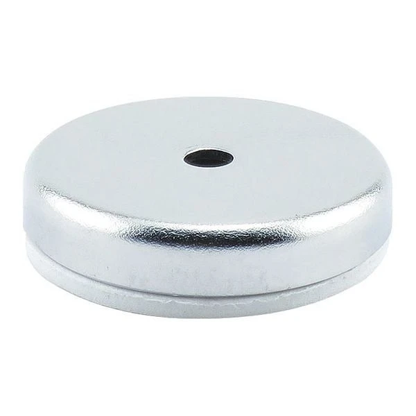 Shallow Pot Magnet, Ceramic, 12 lb. Pull