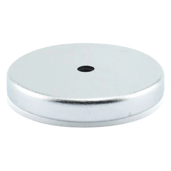 Shallow Pot Magnet, Ceramic, 35 lb. Pull