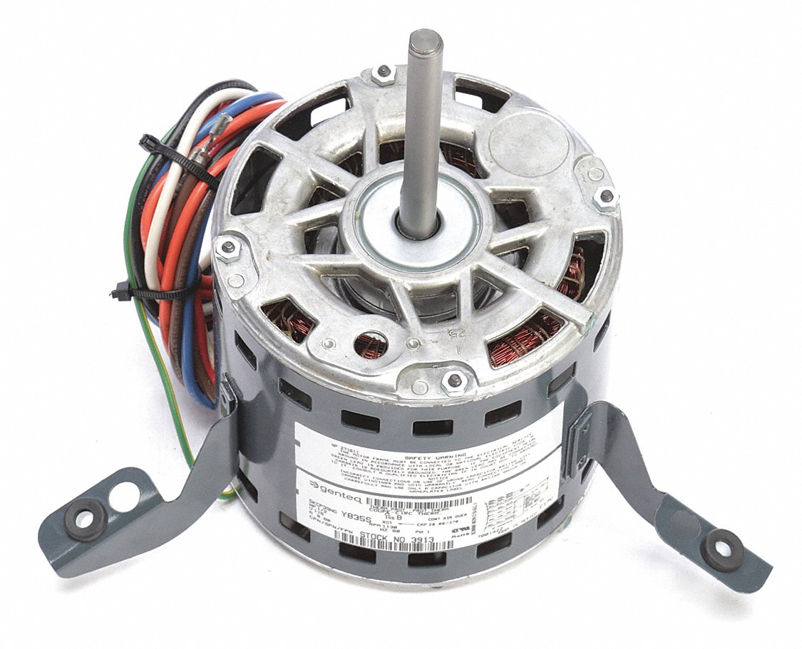 Replacement Motor, 1/3 HP, 1 Phase, 60 Hz, 115 V, 1075 RPM, 4 Speed, 48 Frame