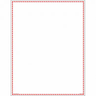 Precut Label Sheet, 11 x 8 1/2 Inch Size, Vynmark, Red/White, Outdoor