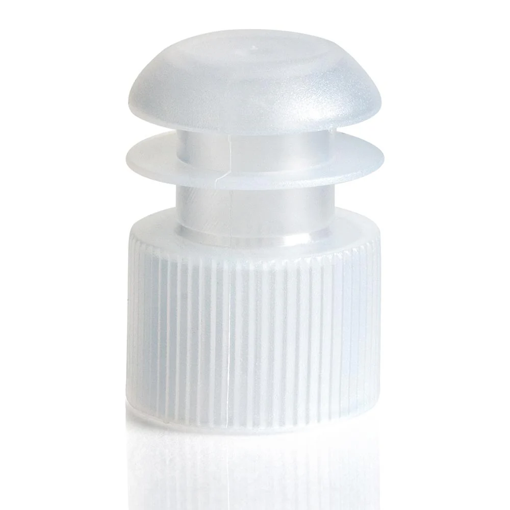 GLOBE SCIENTIFIC 116152C Flange Cap, Polyethylene, Stopper, White Clear, 1000 PK | CP6MCB 52JW50