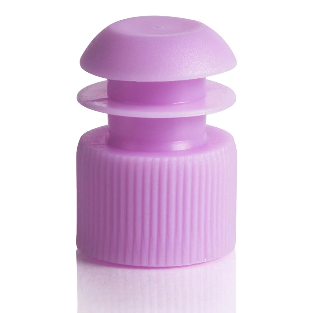 GLOBE SCIENTIFIC 116152L Flange Cap, Polyethylene, Stopper, Purple, 1000 PK | CP6MBU 52JW53
