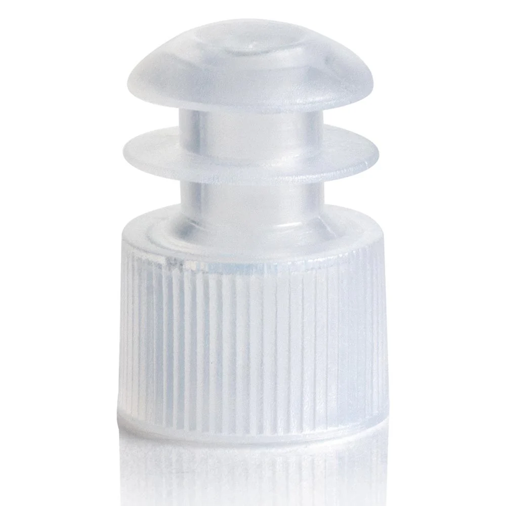 GLOBE SCIENTIFIC 118127C Flange Cap, Polyethylene, Stopper, White Clear, 1000 PK | CP6MDB 52JW70