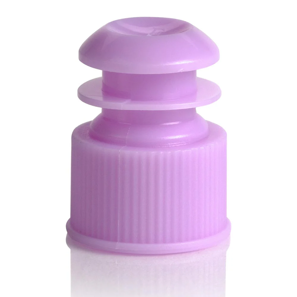 GLOBE SCIENTIFIC 118240L Flange Cap, Polyethylene, Stopper, Purple, 1000 PK | CP6MBV 52JW82