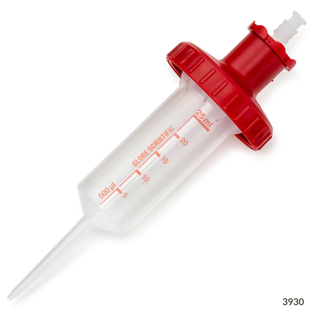 GLOBE SCIENTIFIC 3931S Dispenser Syringe Tip, 25 PK | CP6MUA 404W65
