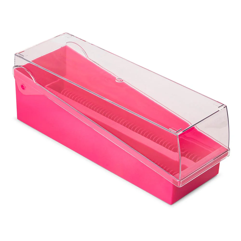 GLOBE SCIENTIFIC 513250P Microscope Slide Box, Pink, PK 6 | CE9VUE 55FH92