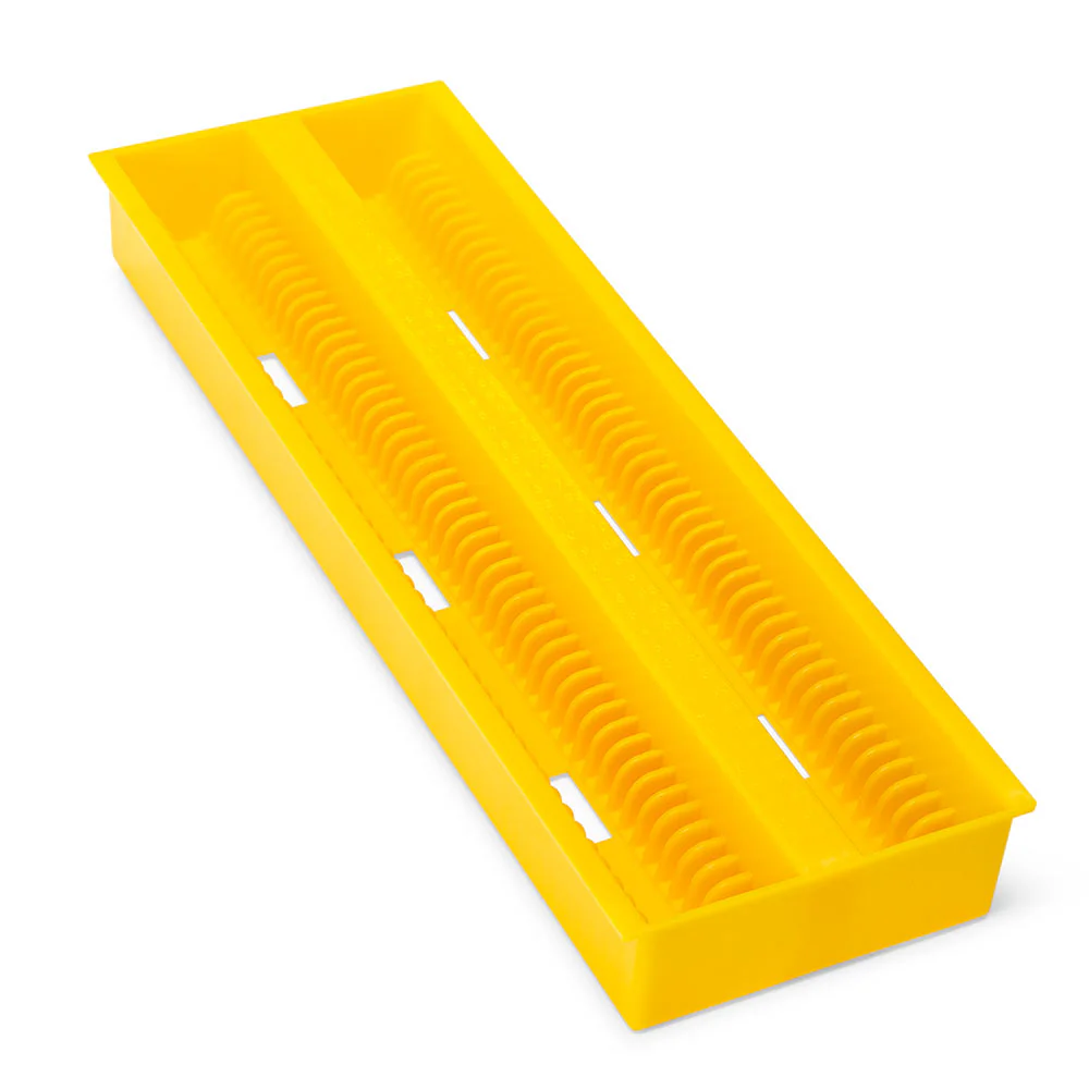 GLOBE SCIENTIFIC 513252Y ABS Plastic Slide Tray, Size 235 x 83 mm, Yellow, PK 12 | CF2UFP 55FJ07