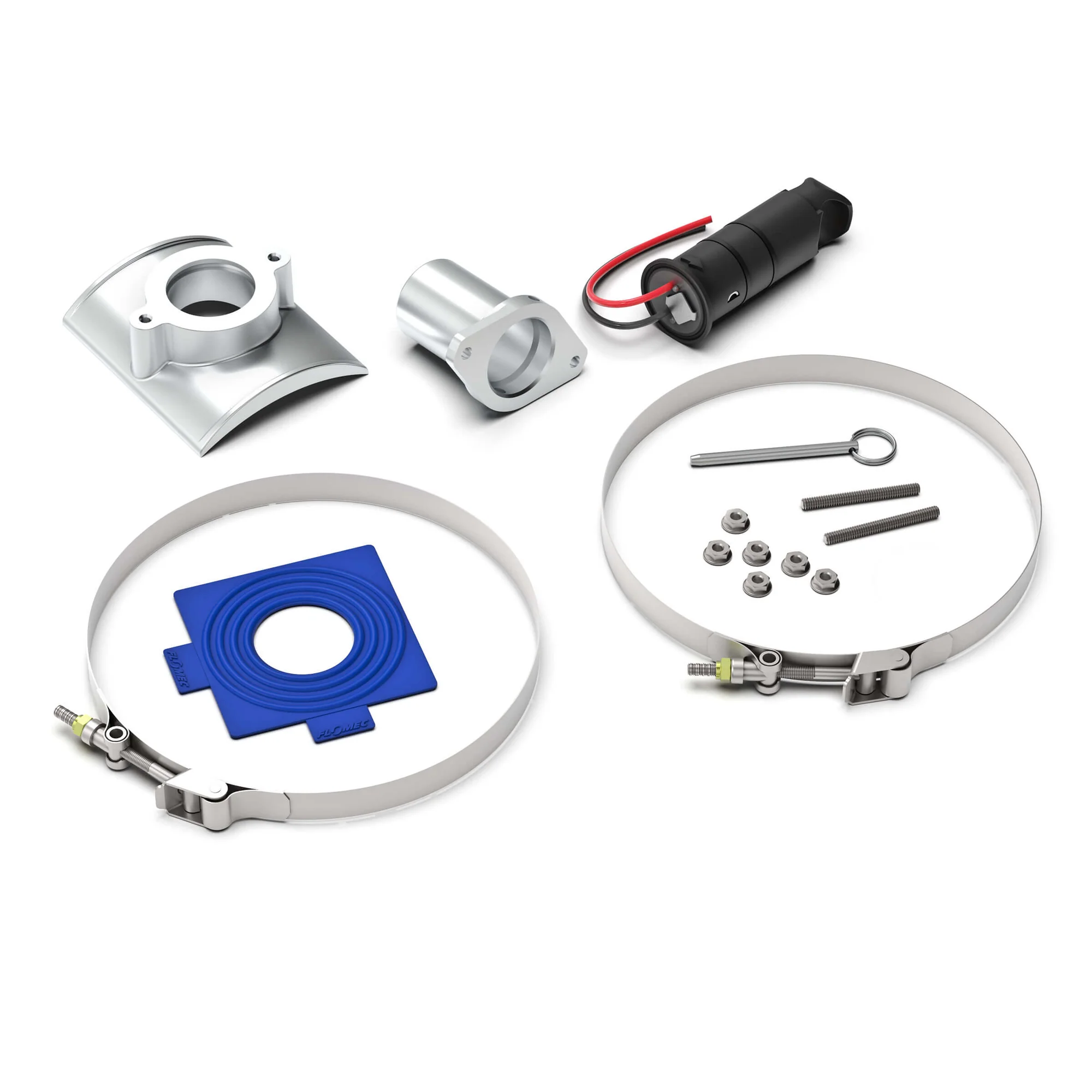 Ultrasonic Flow Sensor, 0.1 to 15 FPS, 12 Inch Pipe, 12 Inch Saddle Connection