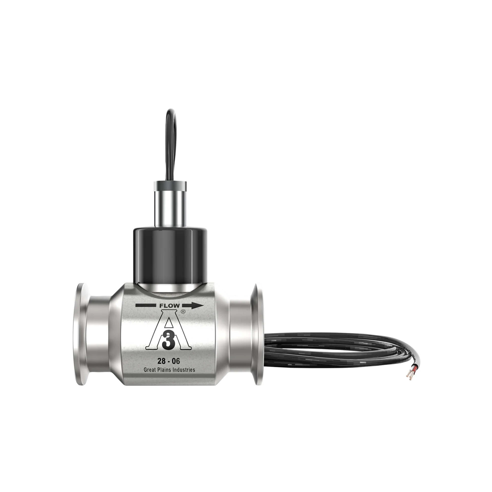 Turbine Flow Meter, SS Body, 6.7-67 GPM, 1-1/2 Inch Tri-Clamp Connection