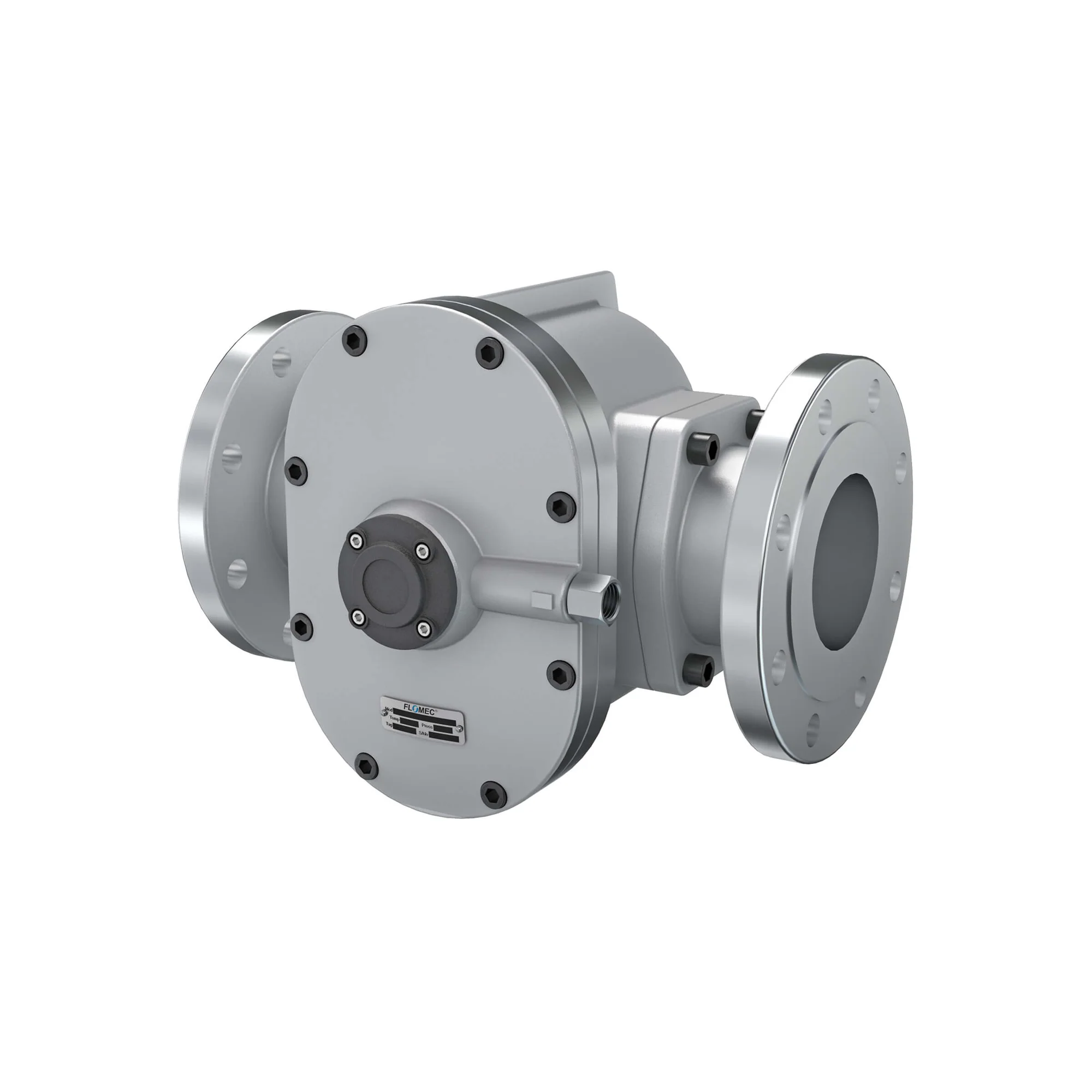 Oval Gear Flow Meter, Aluminum Body, 20-400 GPM