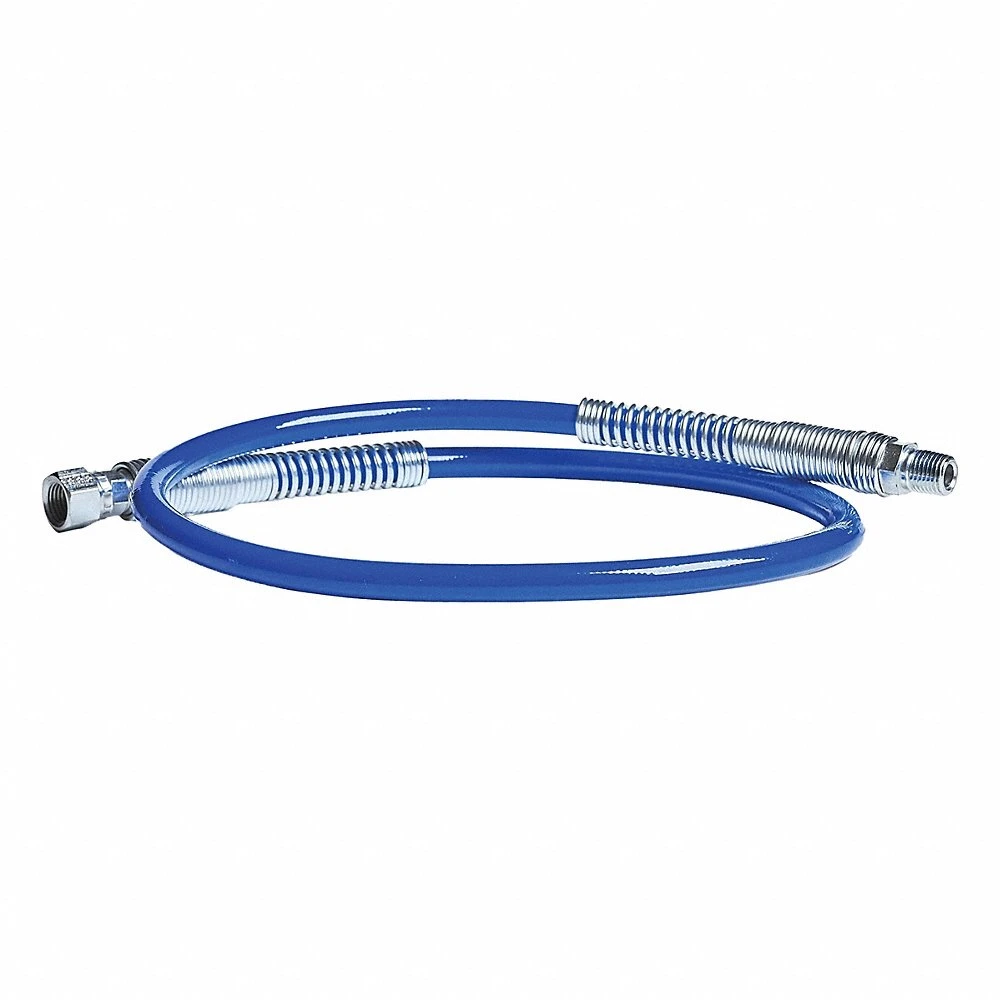 Coupled Hose, 3/16 Inch Inside Dia, 3 ft Overall Length, Nylon, Blue, 180 Deg F