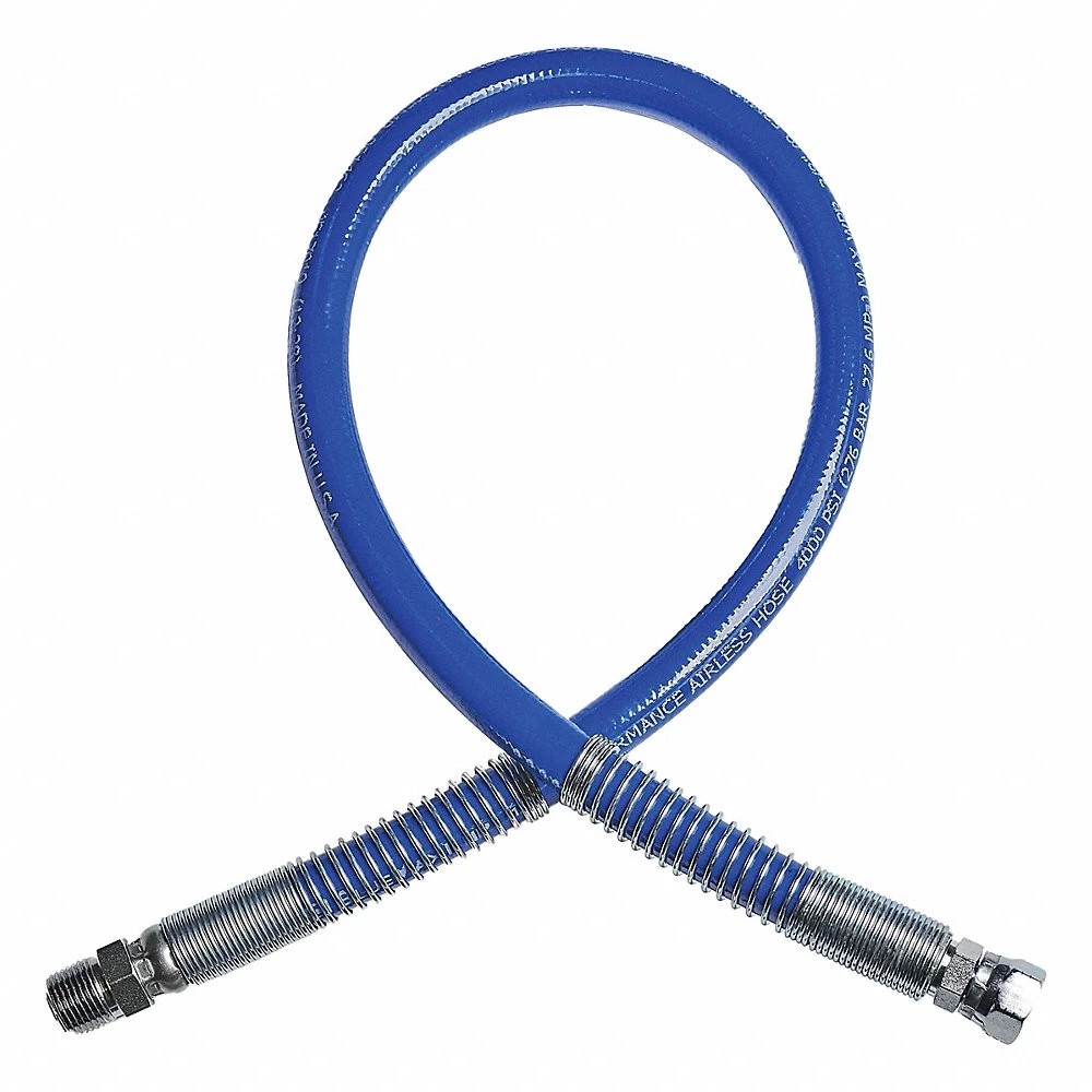 Coupled Hose, 3/8 Inch Inside Dia, 3 ft Overall Length, Nylon, Blue, 212 Deg F