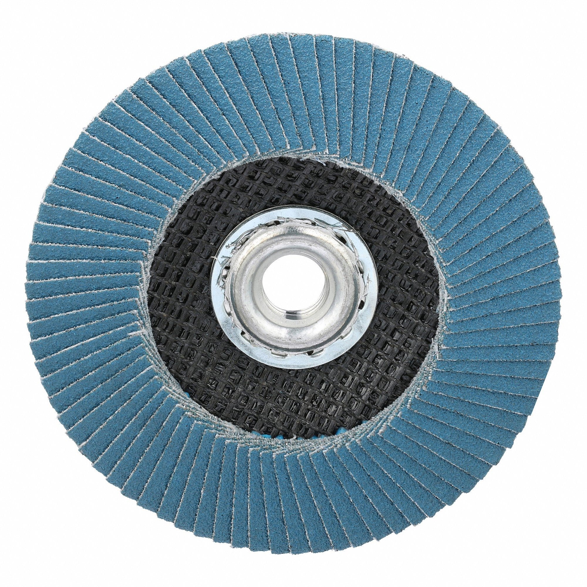 GRAINGER 05539520345 Flap Disc, Type 29, 4 1/2 Inch x 5/8 11, Zirconia Alumina, 80 Grit, Fiberglass Bk | CP9MDU 60WJ58