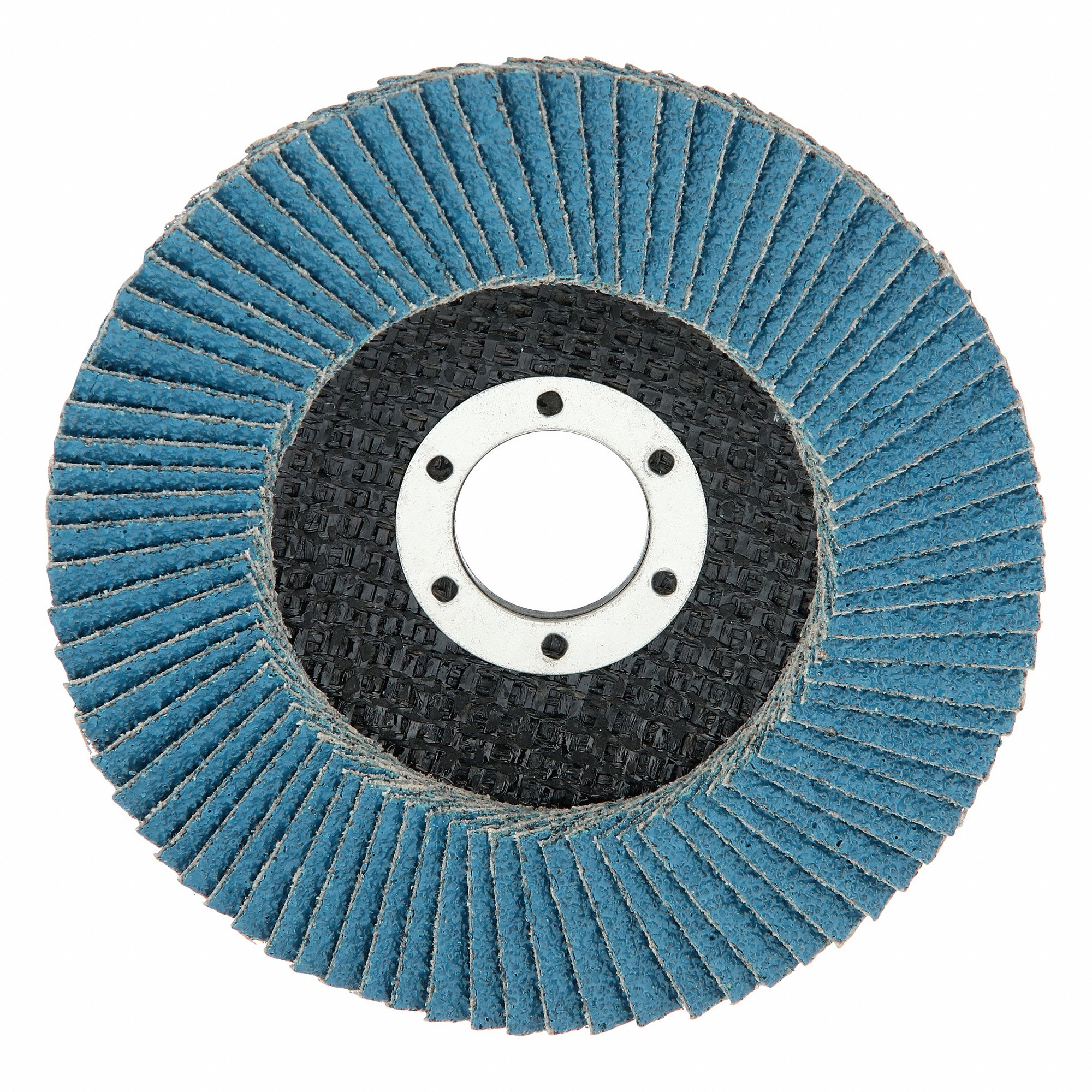 GRAINGER 05539563929 Flap Disc, Type 27, 4 1/2 Inch x 7/8 Inch, Zirconia Alumina, 40 Grit, Fiberglass Bk | CP9MCZ 60WJ44