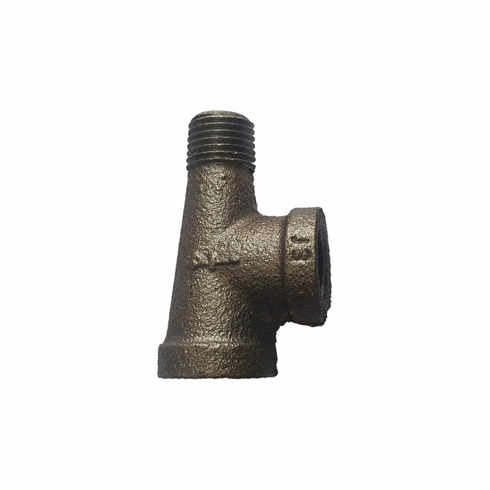 GRAINGER 783Y71 Street Tee, Malleable Iron, 1/4 Inch X 1/4 Inch X 1/4 Inch Fitting Pipe Size | CQ7KFV