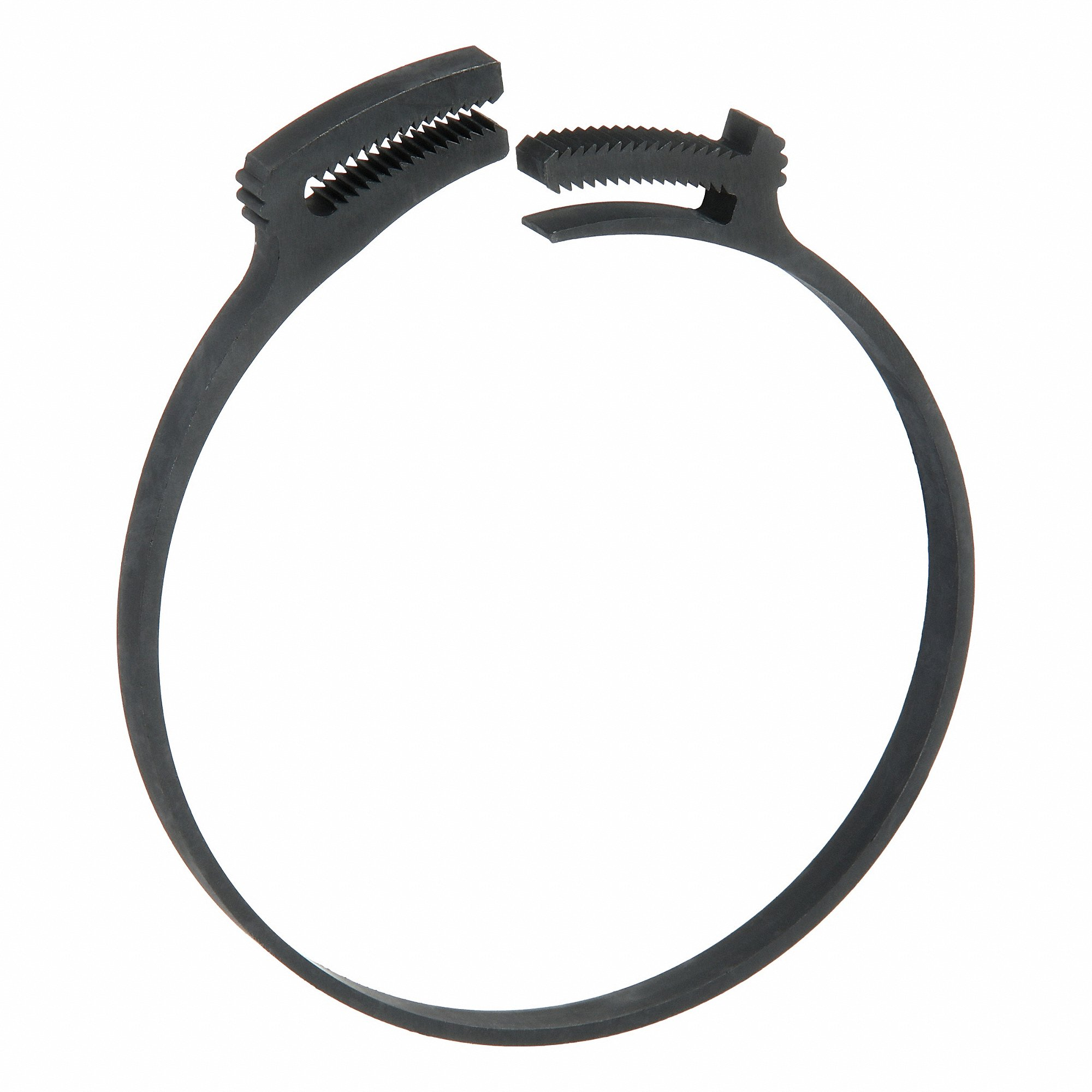 GRAINGER HC-109-PA66-BK Double Grip Plastic Hose Clamp, Nylon, Black, Double Tooth | CQ4UQU 802NM2