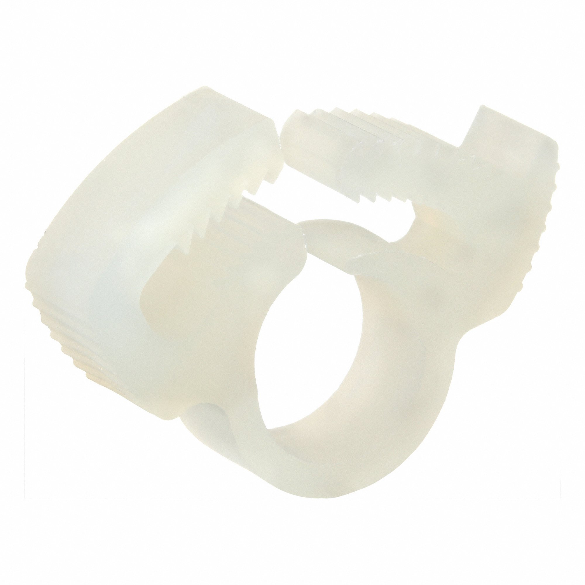 GRAINGER HC-A-PA66-N Double Grip Plastic Hose Clamp, Nylon, White, Double Tooth | CQ4UTD 802NM4