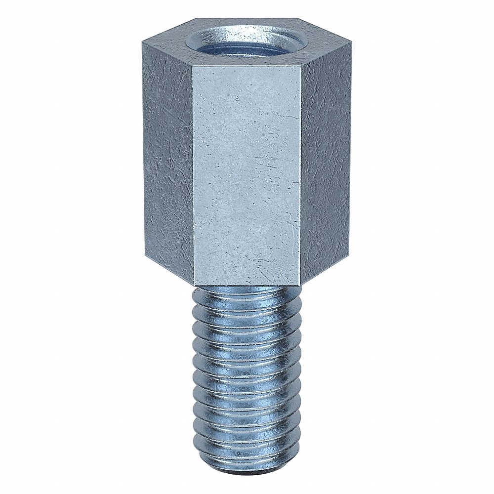 GRAINGER M11398.050.0010 Spacer Int/Extension Stud M5 x 0.8, 10mm Length, 100PK | AH7VGV 38DH41