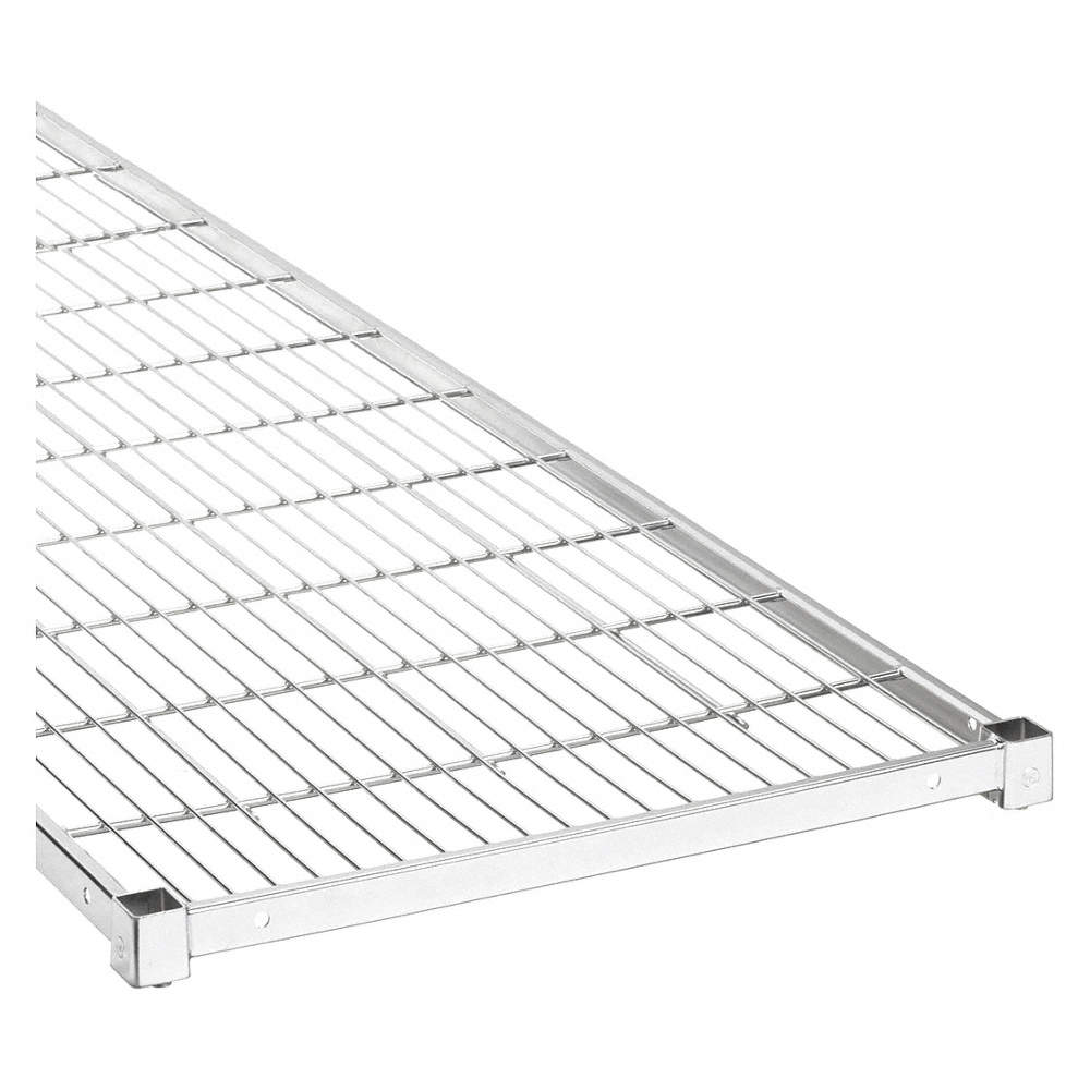 GRAINGER MH2472CSQG Shelf Chrome 24 x 72 Inch | AJ2BVA 46K089