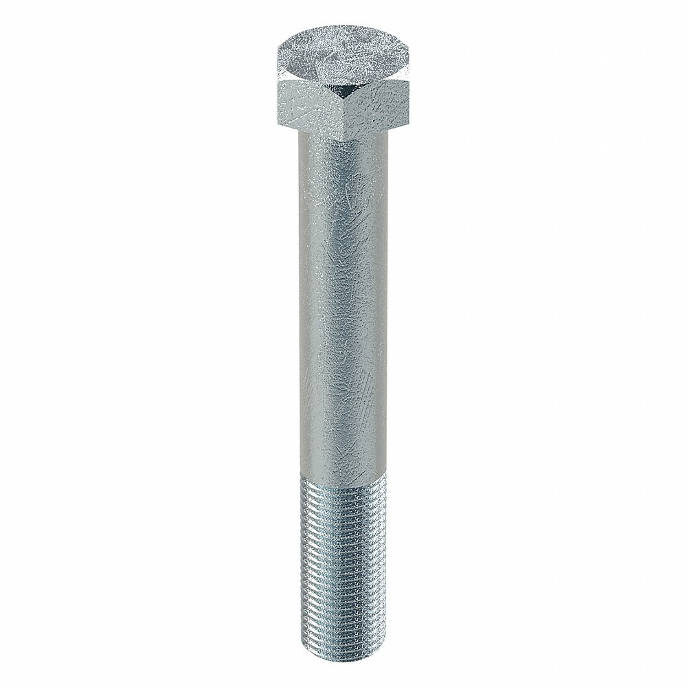 GRAINGER N01062.056.0400 Hex Head Cap Screw 9/16-18X4 Steel Grade 5 Zinc Plated, 5PK | AH8NLG 38WN42
