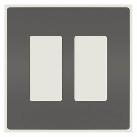 GRAINGER RWP262BK Rocker Wall Plate, Decorator-Rocker, Plastic, Black | CP9ECN 56FM77