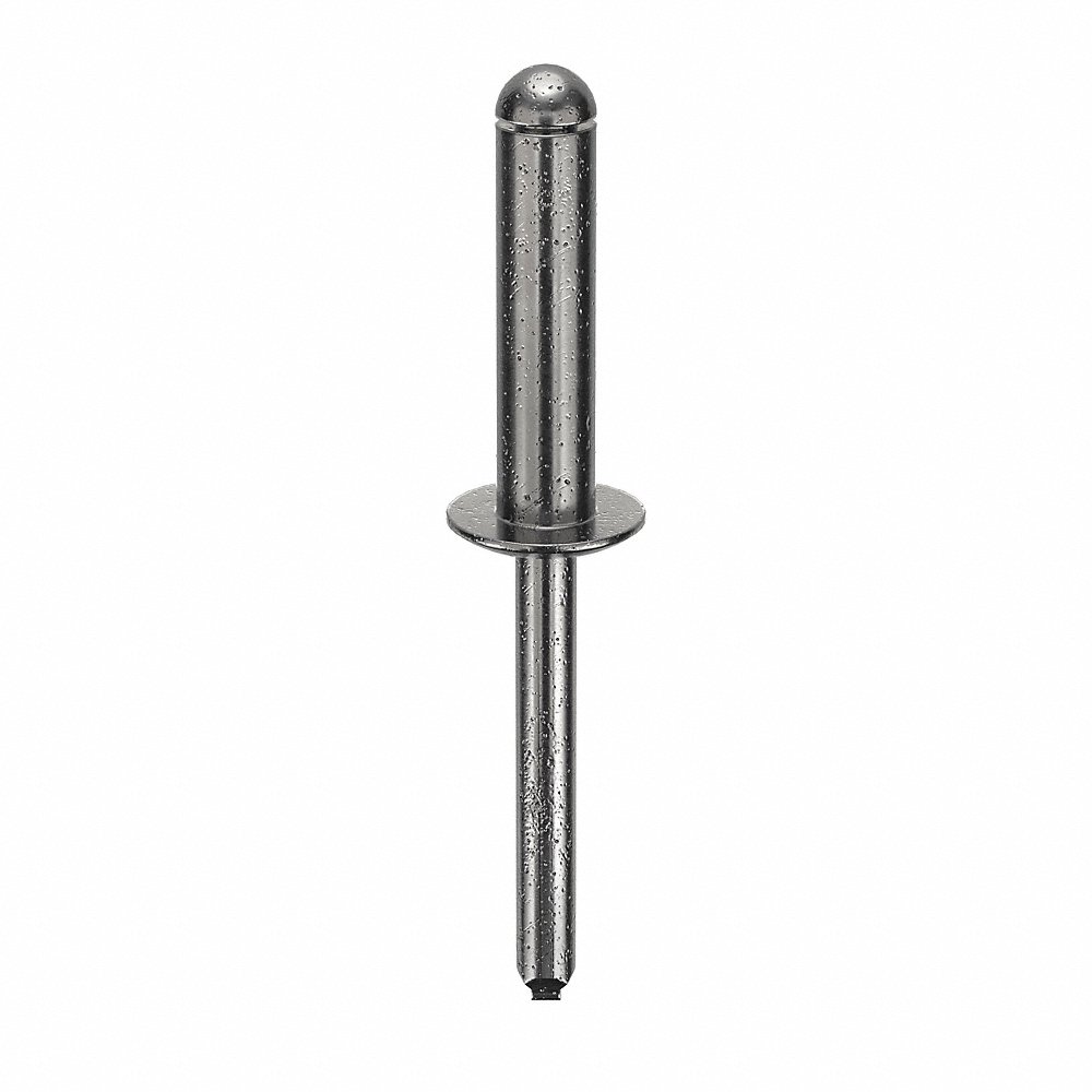 GRAINGER U34130.025.0812 Blind Rivet 1/4 Inch 10 Inch Dome, 100PK | AG2WPK 32ML41