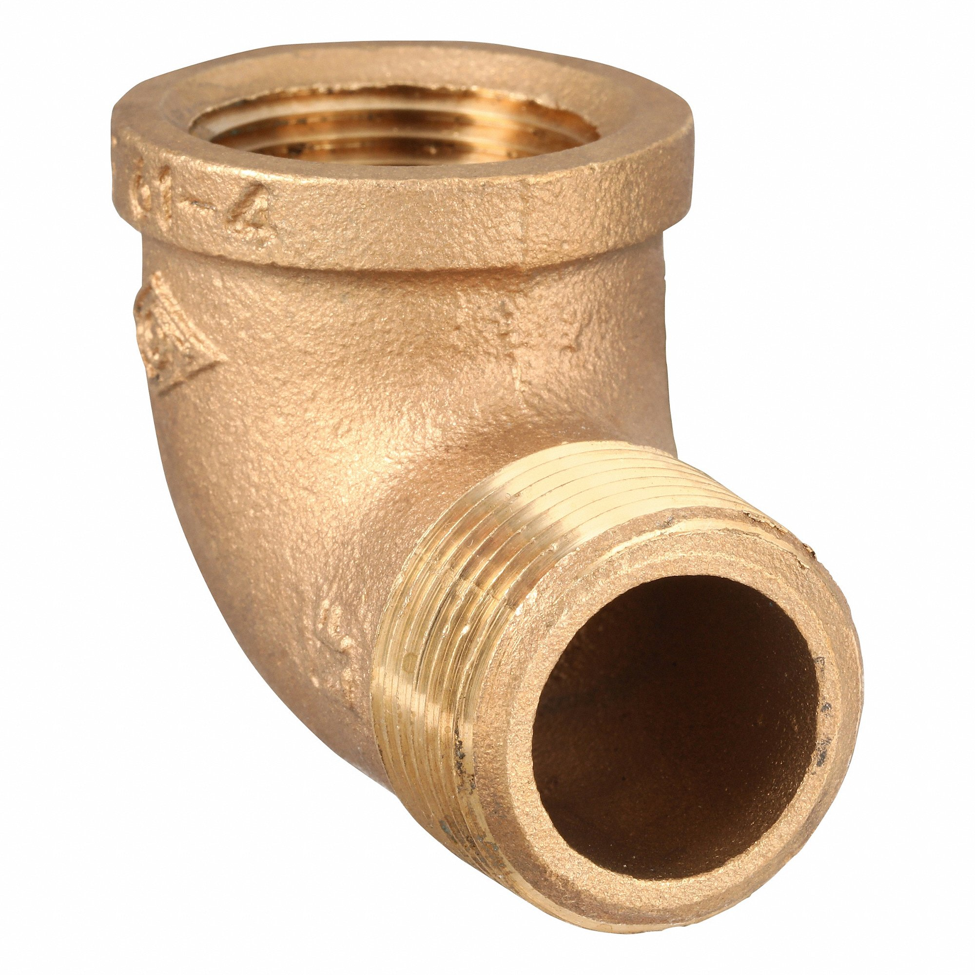 GRAINGER ZUSA-PF-10677 90 Deg. Street Elbow, Brass, 1 Inch X 1 Inch Fitting Pipe Size, Female Npt X Male Npt | CQ7GJX 60VX60