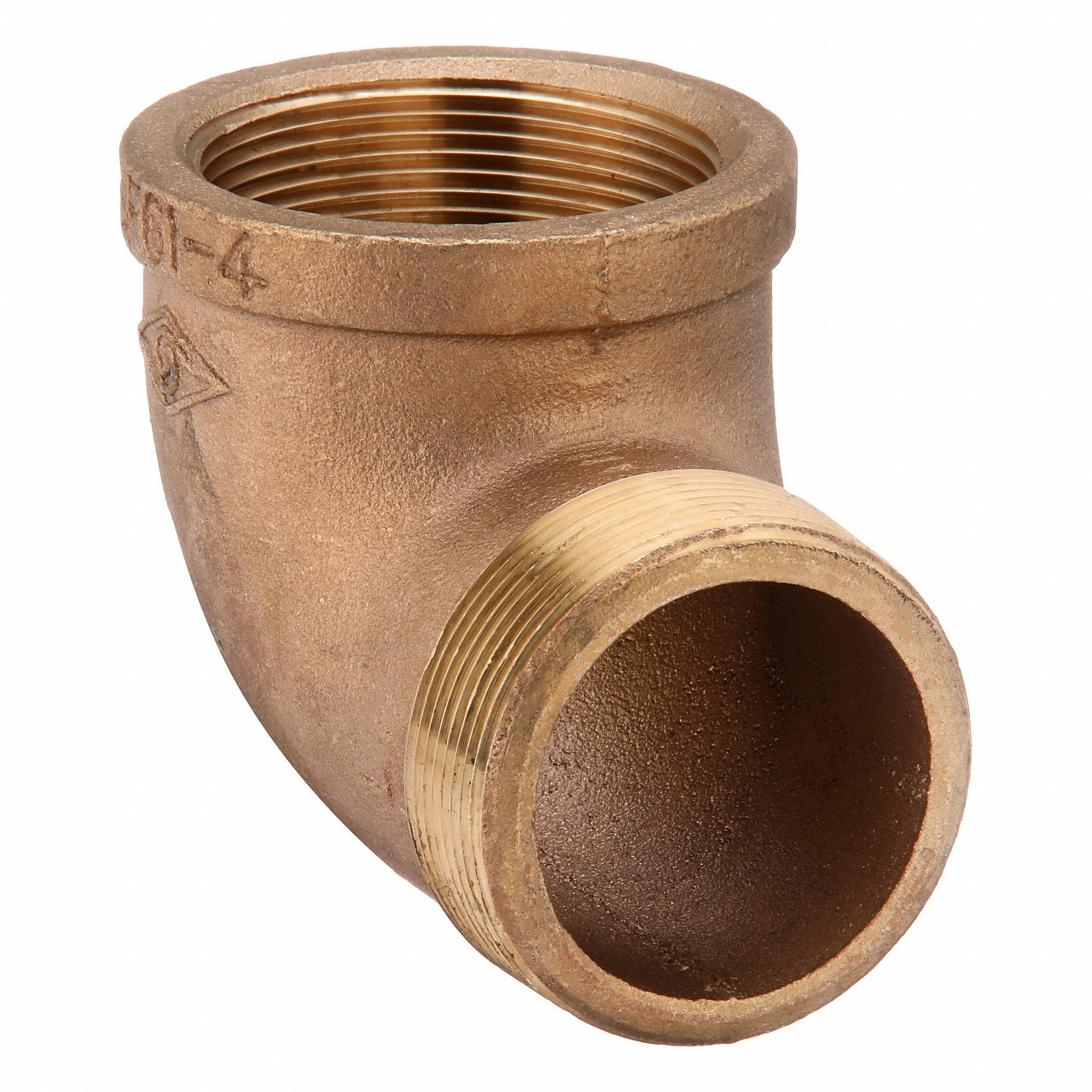 GRAINGER ZUSA-PF-10680 90 Deg. Street Elbow, Brass, 2 Inch X 2 Inch Fitting Pipe Size, Female Npt X Male Npt | CQ7GKD 60VX66