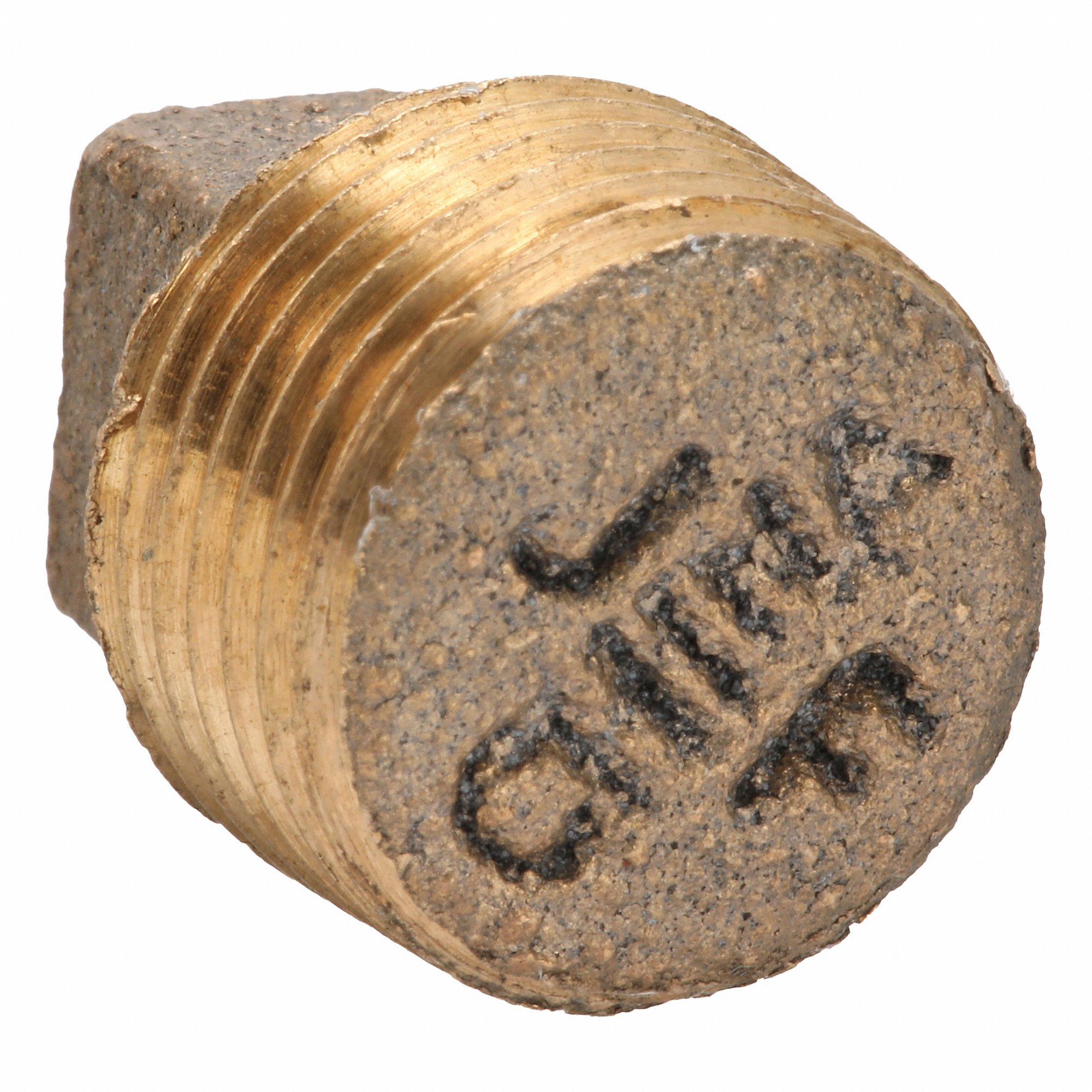 GRAINGER ZUSA-PF-10711 Square Head Plug, Brass, 3/8 Inch Fitting Pipe Size | CQ7GZX 60VX39