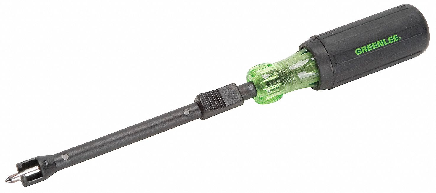 GREENLEE 0453-16C Screw Holding Screwdriver, Phillips Tip, 6-5/8 Inch Overall Length, #0 Tip Size | AE4HVL 5KPR7