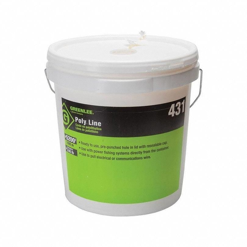 GREENLEE 431 Spiral Wrap Twine, 5200 Ft. Length, 2 Ply Thickness, 240 lbs. Tensile Strength | AD6RVT 4A763