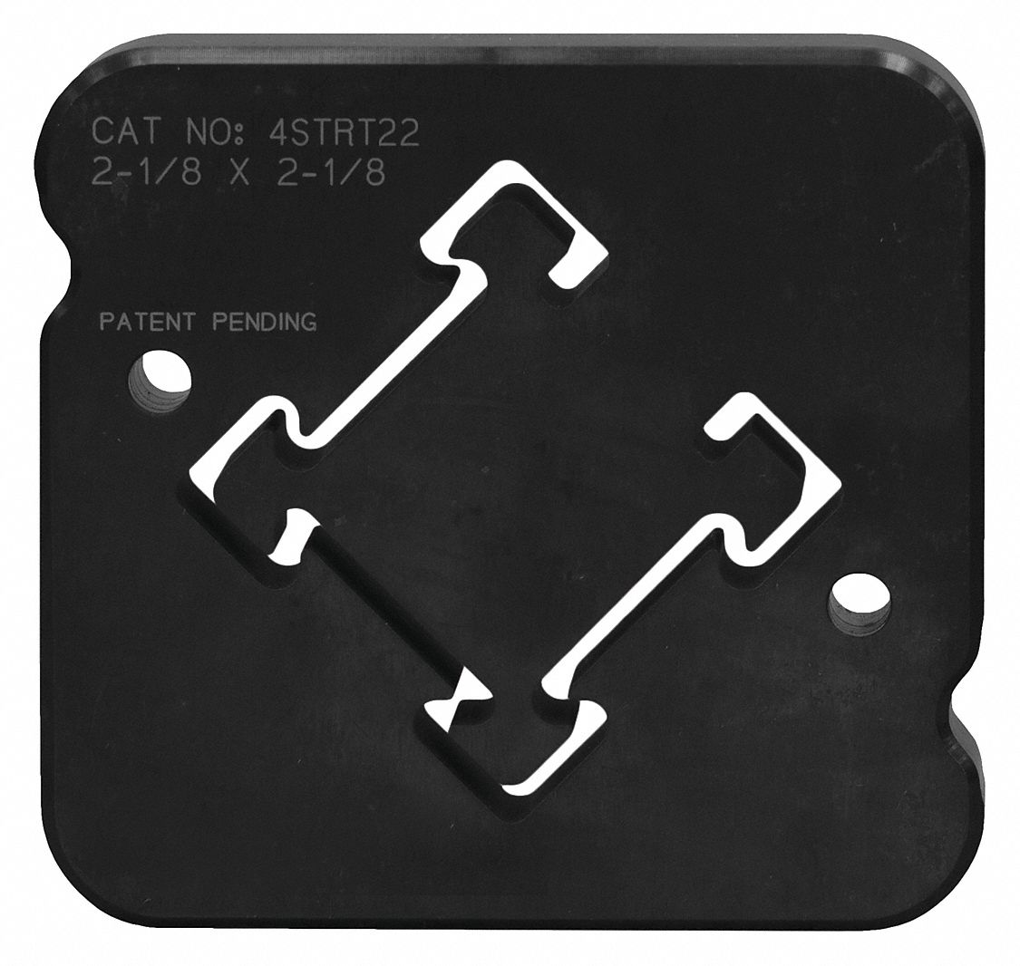 GREENLEE 4STRT22 Strut Die, 3/4 Inch Thickness, Tool Steel | CE9FFT 55EM50