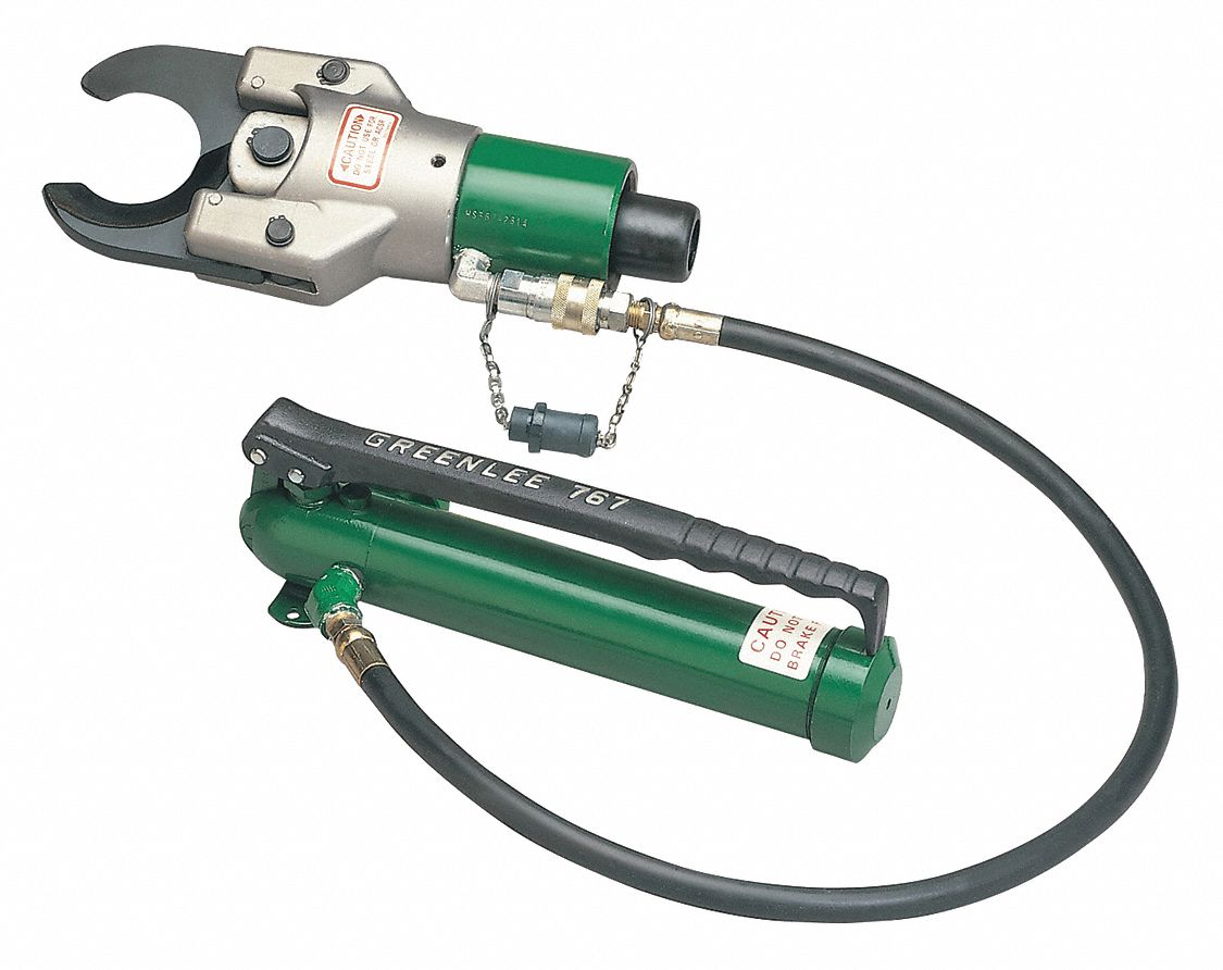 GREENLEE 750H767 Hydraulic Cutter Cable, 1000 KCMIL Cutting Capacity, 1-15/16 Inch Jaw Opening | AH4DUZ 34E741