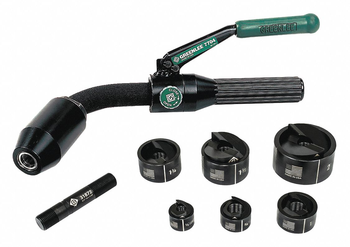 GREENLEE 7706SB Hydraulic Knockout Kit, 8 Ton, 1/2 To 2 Inch Size | AA9NTQ 1ED77