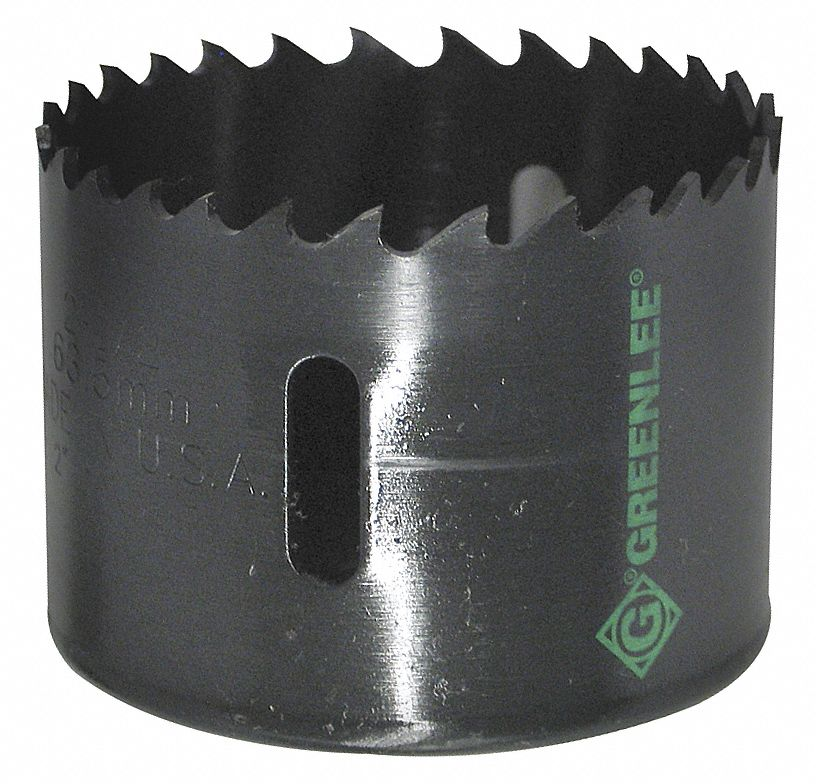 GREENLEE 825-2-1/2 Variable Pitch Hole Saw, 2-1/2 Inch Cutting Size | AH4VND 35MJ07