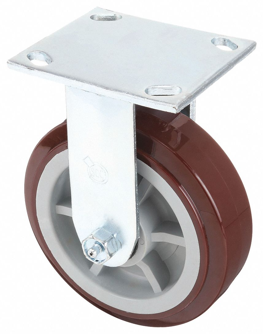 GREENLEE CR6 Rigid Caster, 6 Inch Dia., 900 lbs. Capacity | AH4VQP 35MM28