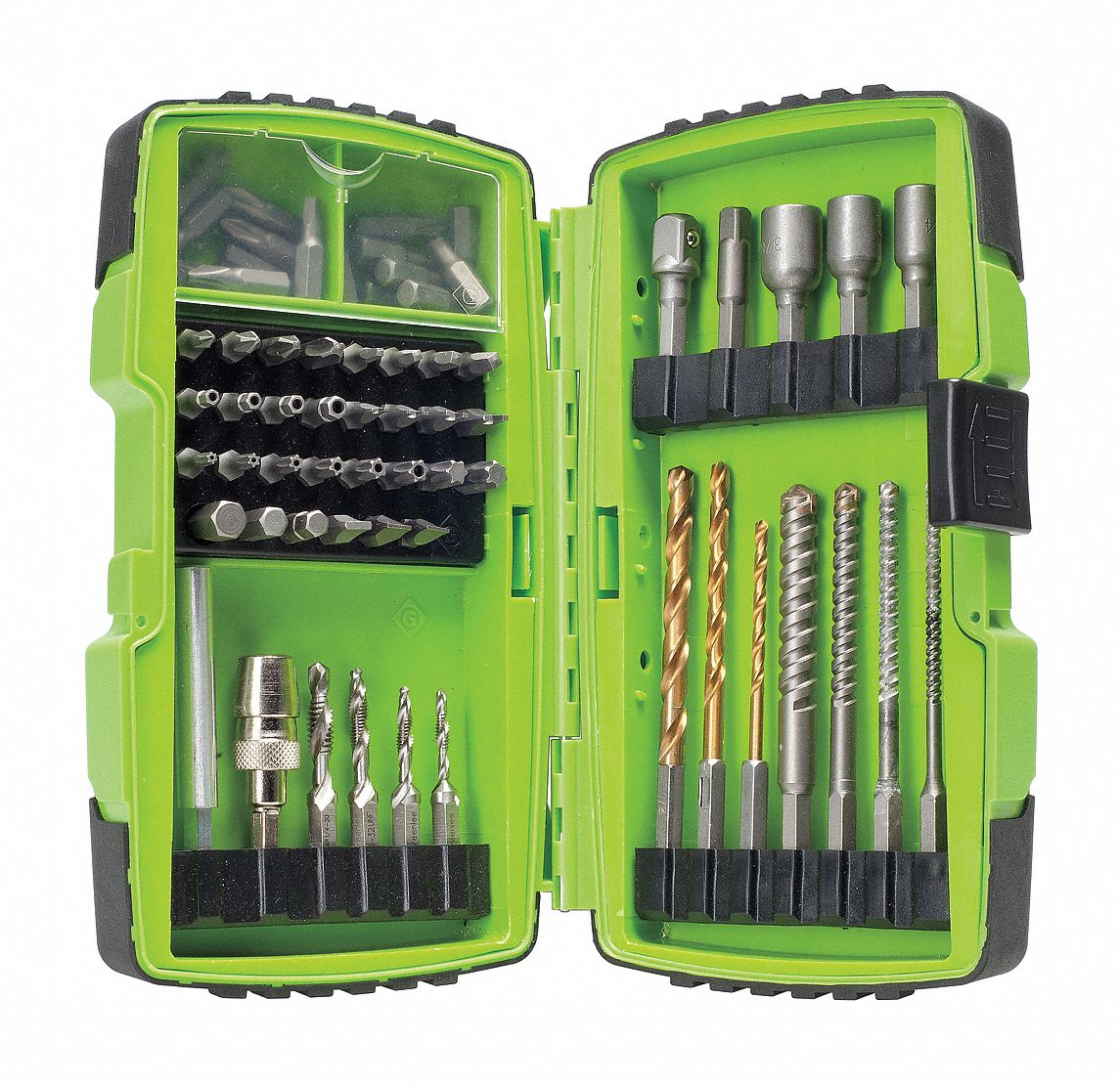 GREENLEE DDKIT-1-68 Drill Driver Bit Kit, 12.4 x 10.6 x 2.4 Inch Size, 68 Pieces | AA3HWF 11L585