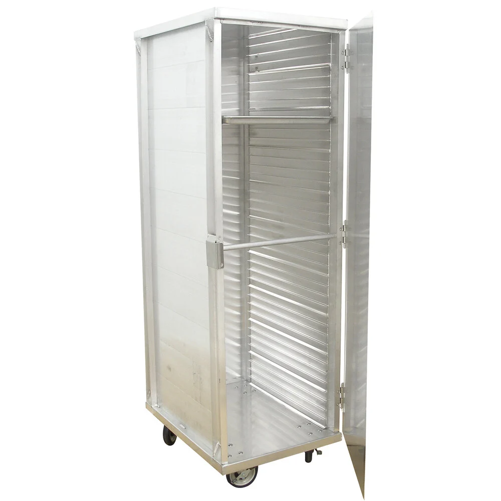Enclosed End Load Pan Cabinet, Assembled