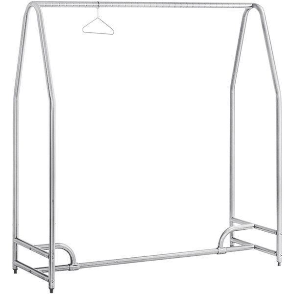 Free Standing Cleanroom Garment Rack, 72 X 24 X 74 Inch Size, 16 Gauge, Stainless Steel
