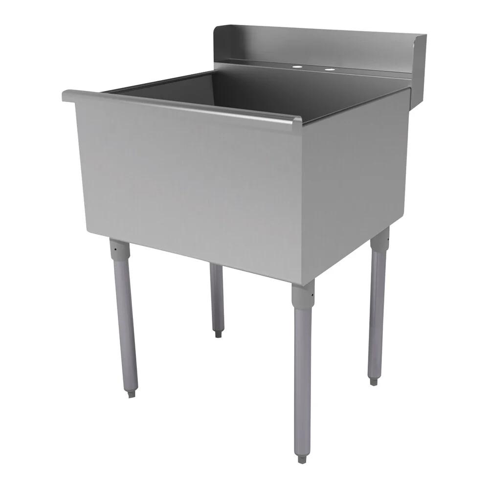 Bowl, One Compartment Rear Deck Budget Sink, 24 X 24 X 14 Inch Size
