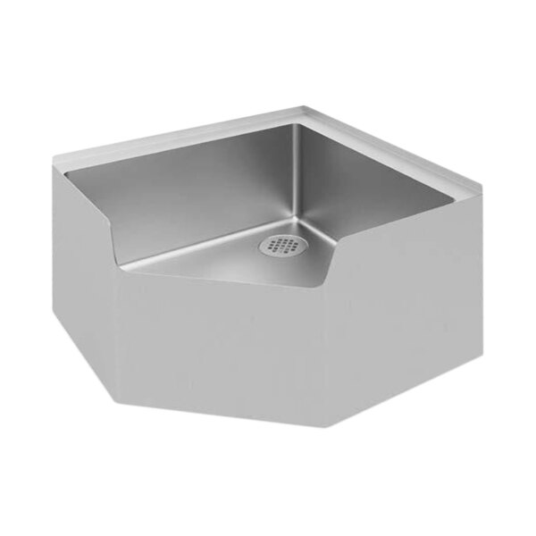 Mop Sink With Drop Front, 26 1/2 X 26 1/2 X 12 Inch Size