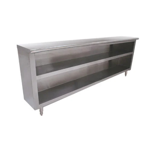 Dish Cabinet With Fixed Mid Shelf, 72 X 15 Inch Size, Stainless Steel