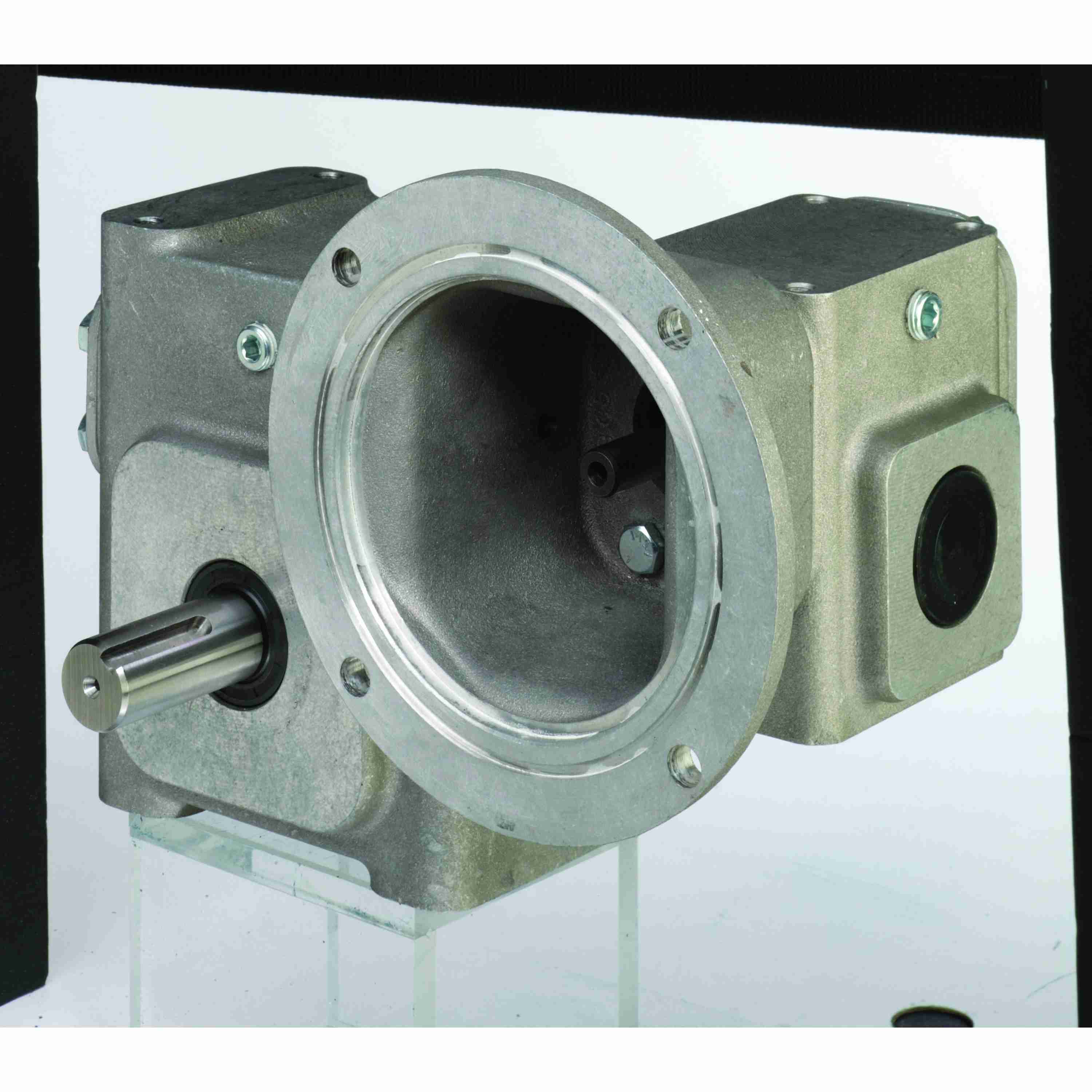 GROVE GEAR EL8262158.00 Worm Reducer, 750:1 Ratio, 1.25 Inch O.D, Right Angle Aluminum | AY4ECY