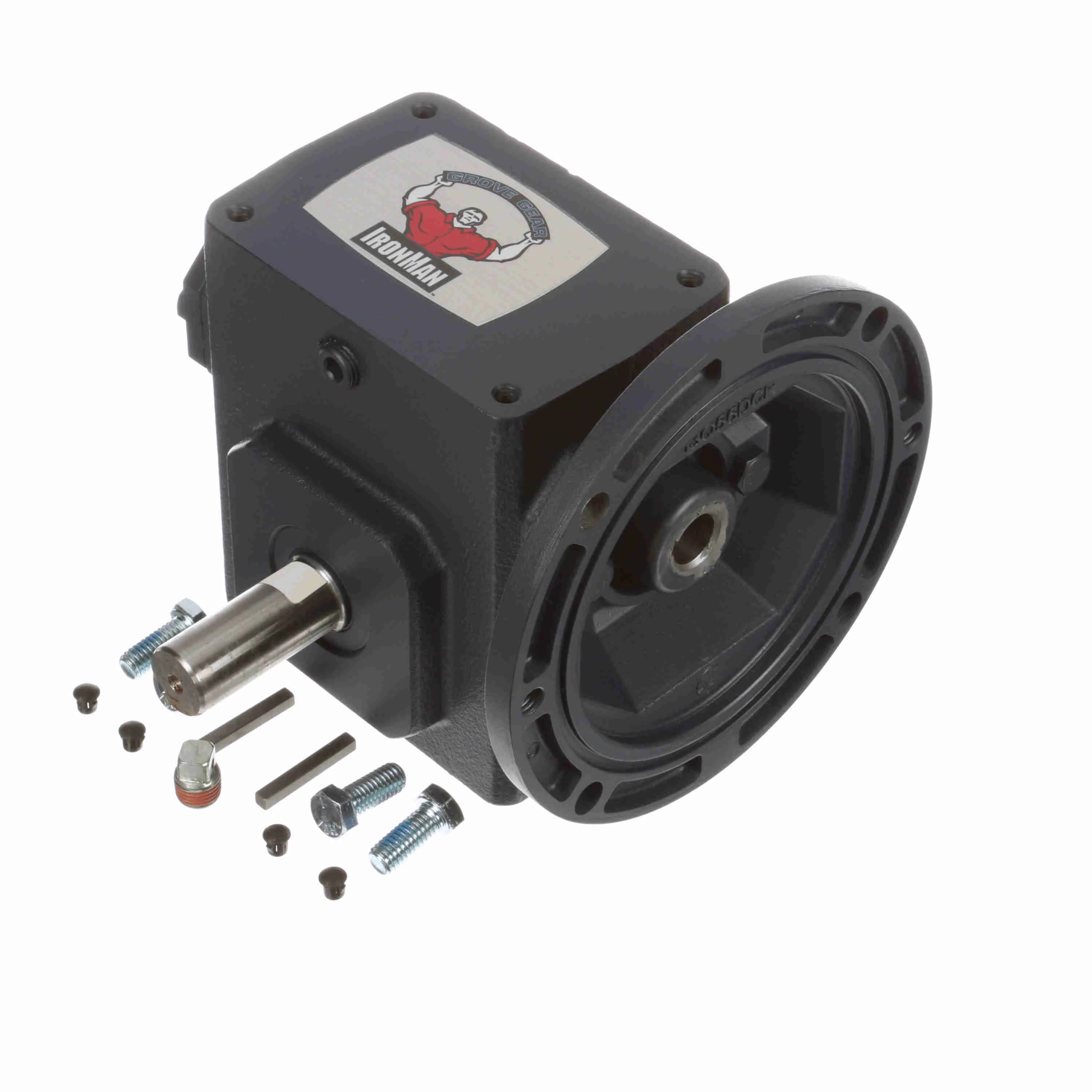 GROVE GEAR GR8180111.00 Worm Reducer, 10:1 Ratio, 0.625 Inch I.D, 0.875 Inch O.D, Right Angle Cast Iron | AX4BYP