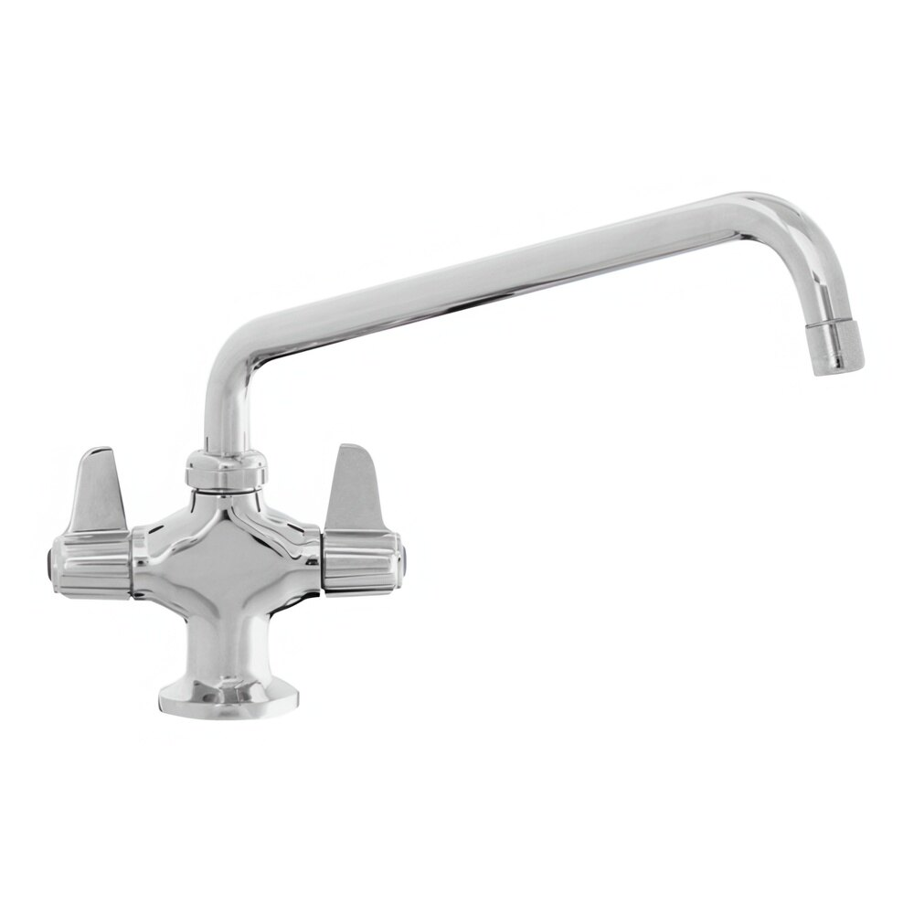 Deck Mounted Faucet With 8 Inch Swing Spout
